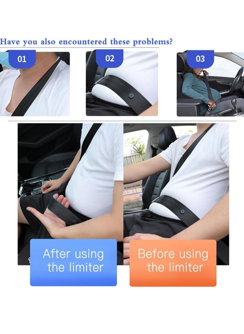 SYOSI 4 Packs Car Seat Belt Adjuster Seat Belts Clip Universal for Vehicle Automobile Safety Comfort Shoulder Neck Strap Positioner for Adults Kids - Image 2