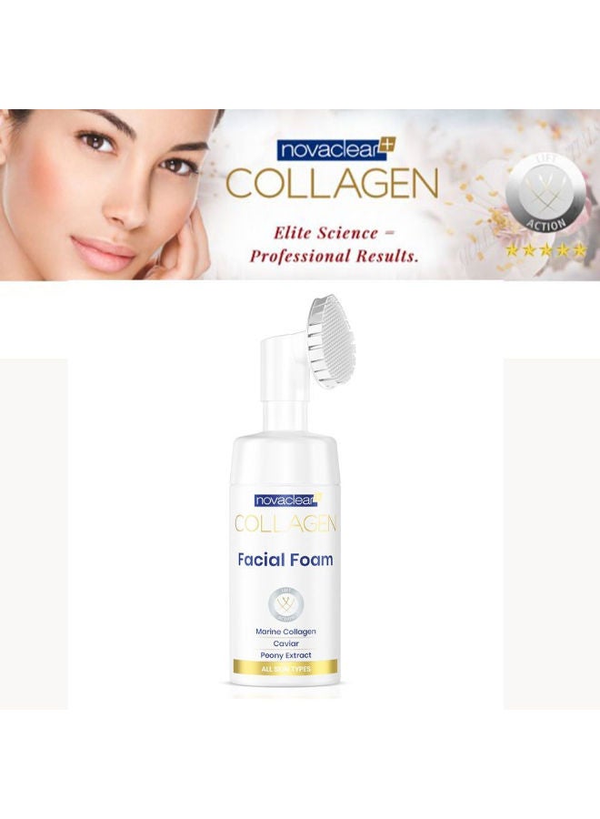 novaclear Collagen Cleansing Facial Foam For All Skin types - Image 3