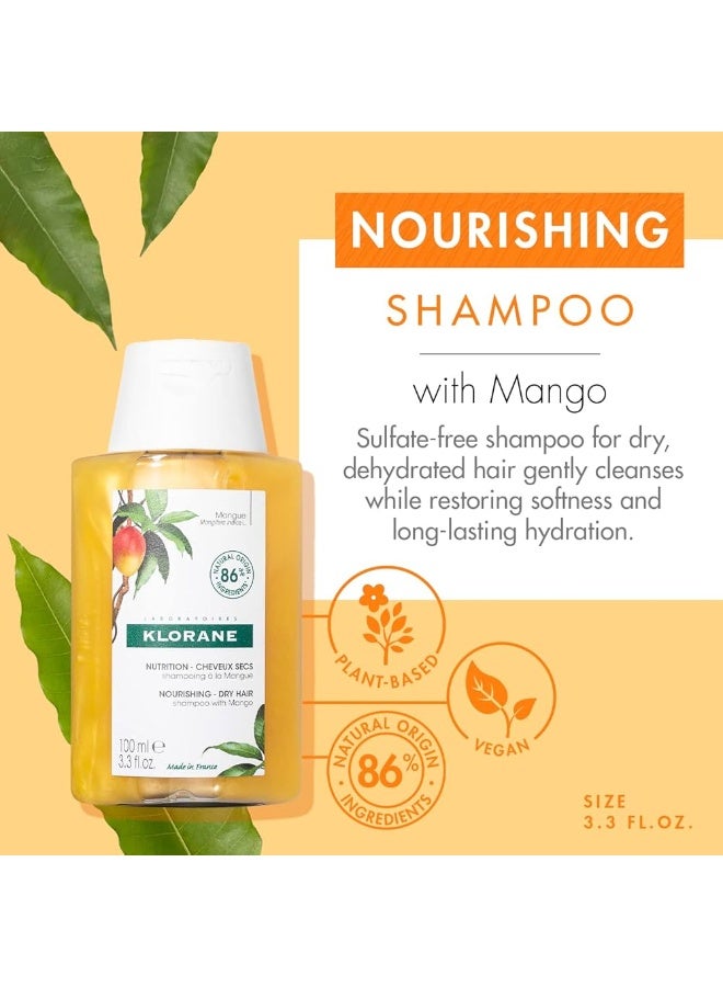 Klorane Mango Butter Nourishing Shampoo 100ml - Image 3