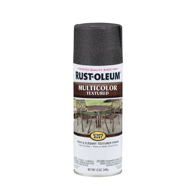 Rust-Oleum 223525 Stops Rust Multi-Color Textured Spray Paint, 12 oz, Aged Iron - Image 1
