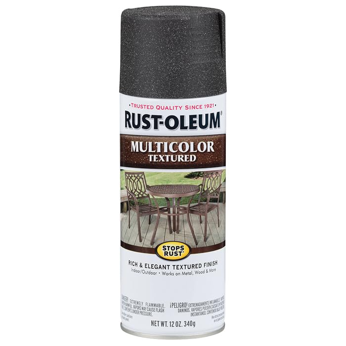 Rust-Oleum 223525 Stops Rust Multi-Color Textured Spray Paint, 12 oz, Aged Iron - Image 4