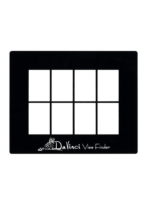 Davinci Artist Viewfinder 3 X 4 Viewfinder For Drawing Allows Scene Or Object In Eight Sections