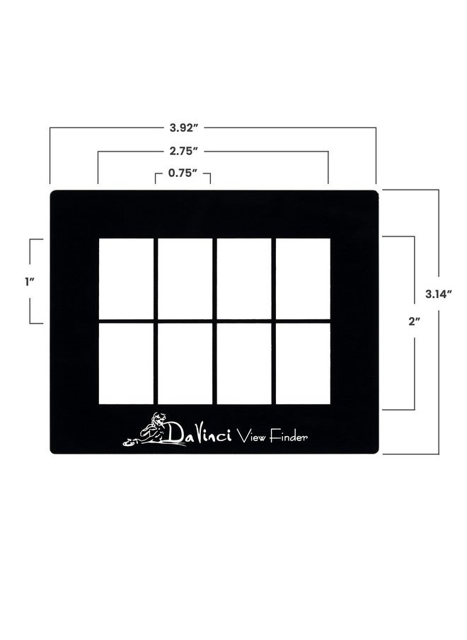 Creative Mark - Davinci Artist Viewfinder 3 X 4 Viewfinder For Drawing Allows Scene Or Object In Eight Sections - Image 1