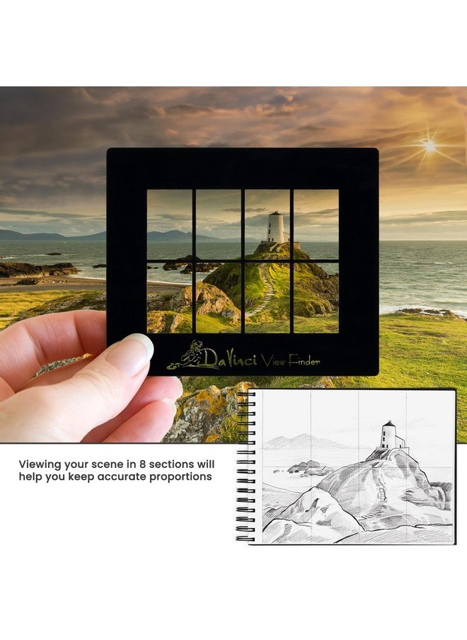 Creative Mark - Davinci Artist Viewfinder 3 X 4 Viewfinder For Drawing Allows Scene Or Object In Eight Sections - Image 1