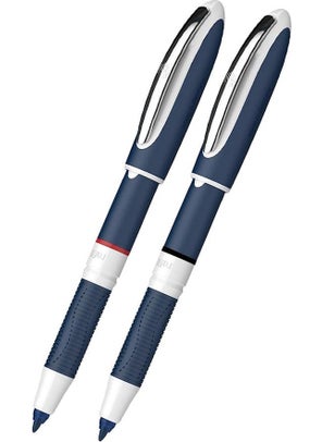 Schneider Black Red One Change Pilot Pen 2 Colors 1 Piece One Change Pilot Pen Black  - Image 1