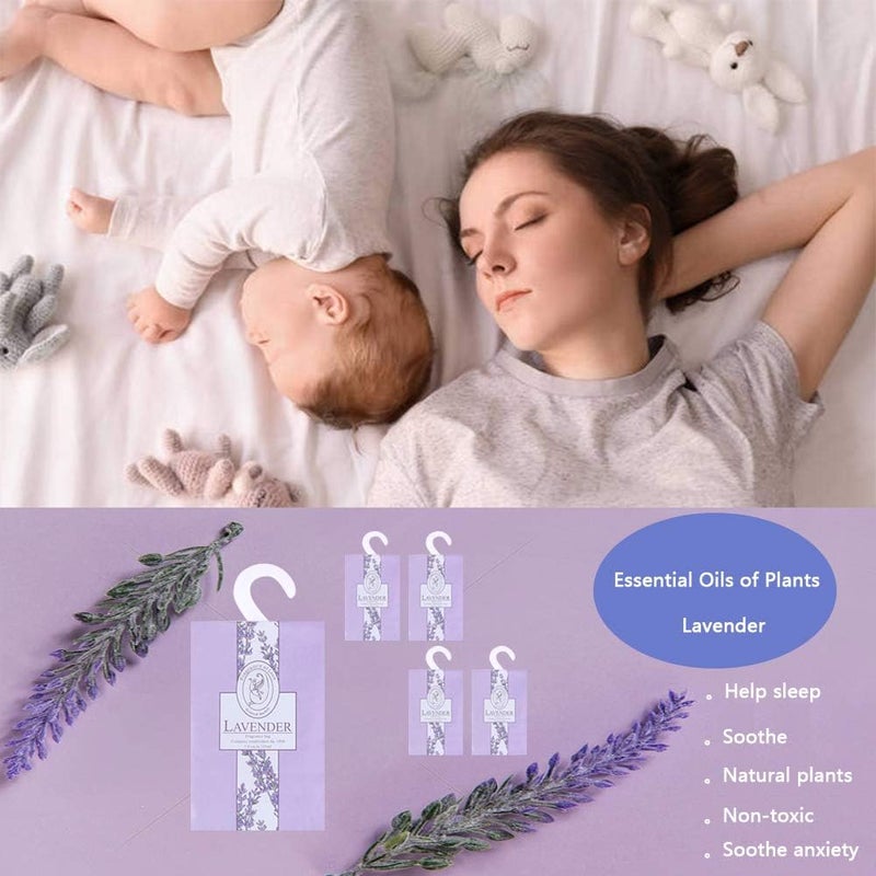 lifetop 16Packs Lavender & Rose Closet Air Freshener Deodorizer Scented Sachets Bags for Drawer Closets, Wardrobes and Bedrooms, Car Scent (Lavender + Rose) - Image 5