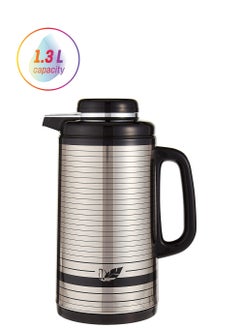 Peacock Vacuum Flask Made in Japan Thermos 1.3 Ltr Black  - Image 1