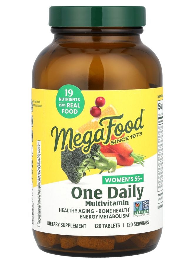 MegaFood فيتامينات متعددة يومية للنساء 55+ 120 قرص