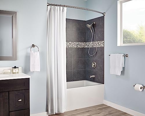 Moen DN6886BN Sage Single Post Bathroom Hand Towel Ring, Spot Resist Brushed Nickel - Image 5