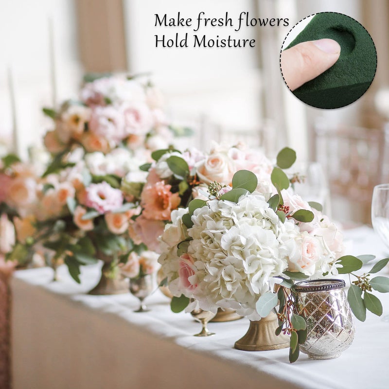 Max Shape 6 Packs Round Floral Foam Blocksï¼Œ3'' Large Dry Floral Foam for Artificial Flowers,Flower Foam Blocks for Wedding Aisle Flowers Party Decoration - Image 3