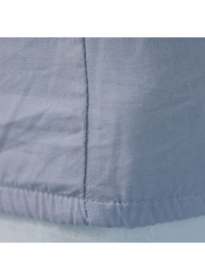 DANUBE HOME Bliss 3 - Pieces Cotton King Fitted Sheet Set - Grey - 180x200 + 35 cm 50x75 cm | 100% Cotton - 144 Thread Count Bedding Set For Bedroom - Image 2