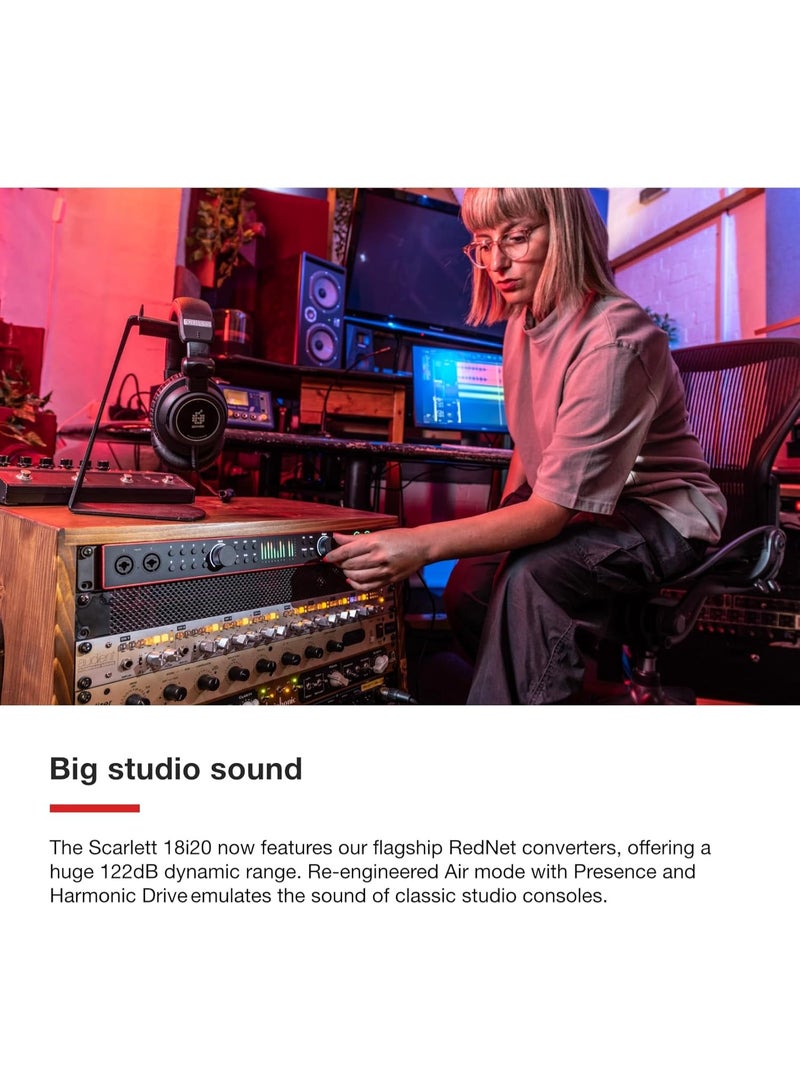 Focusrite Scarlett 18i20 4th Generation USB-C Audio MIDI Interface - Image 4