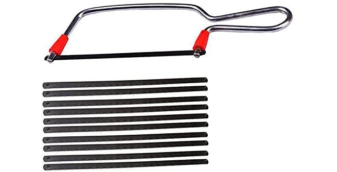 Inditrust إطار منشار صغير من الصلب مع 20 شفرة احتياطية (أسود) - Image 1