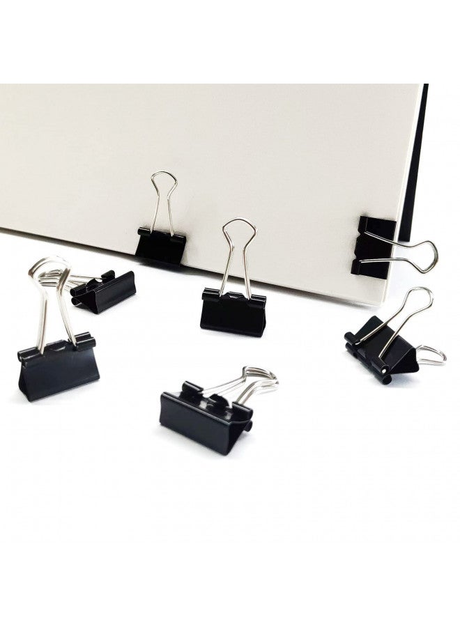 DSTELIN DSTELIN 96 Pack (19mm) Mini Binder Clips 3/4-Inch Small Black Paper Clamps for Office Supplies  - Image 4