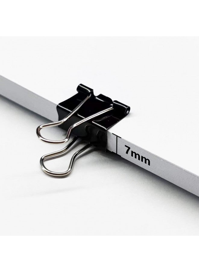 DSTELIN DSTELIN 96 Pack (19mm) Mini Binder Clips 3/4-Inch Small Black Paper Clamps for Office Supplies  - Image 5