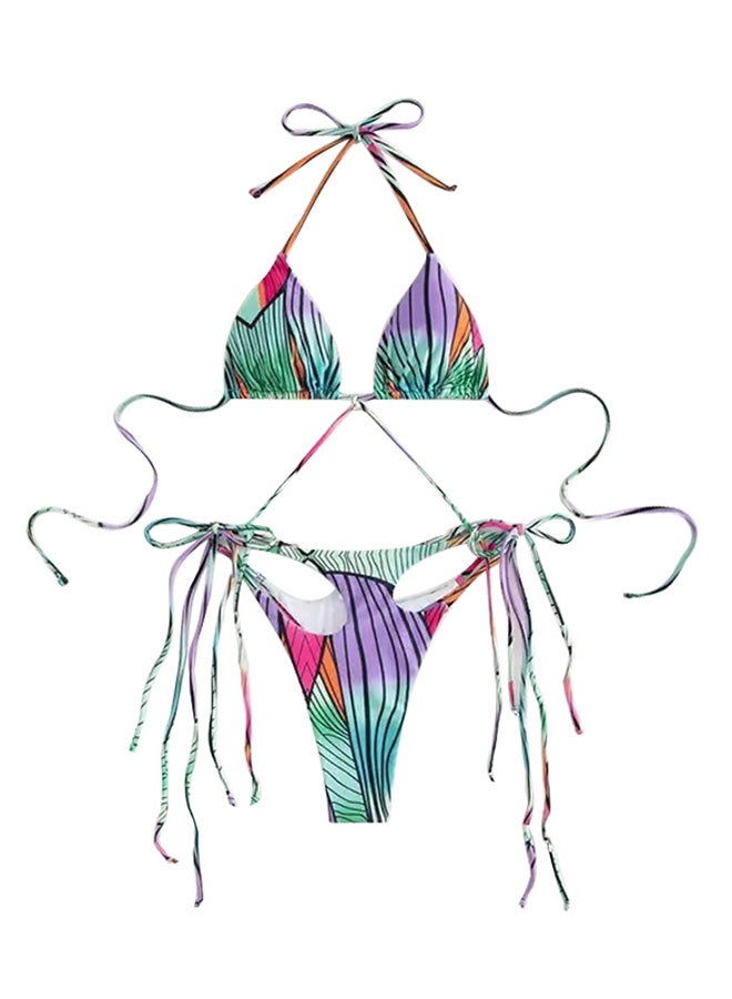 MARGOUN Women's Swimwear String Tringle Bikinis Women Tassel Swimsuit Female Bathers Bathing Suit Swimming Beachwear Multicolour - Image 4