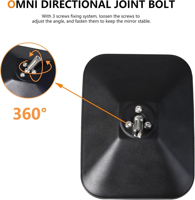 RERPRO Doors Off Mirrors for 2007-2025 Jeep Wrangler JK JL 4XE Gladiator JT - Durable Aluminum Side Rear View Mirror Accessories - Image 2