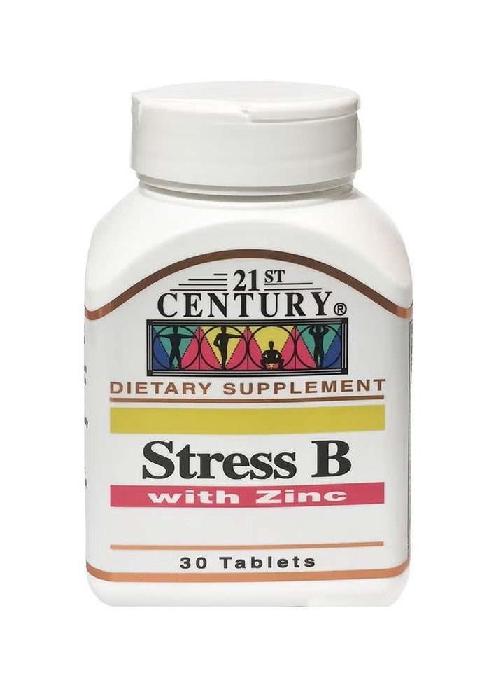 21st Century Stress B With Zinc Tablets 30'S - Image 1
