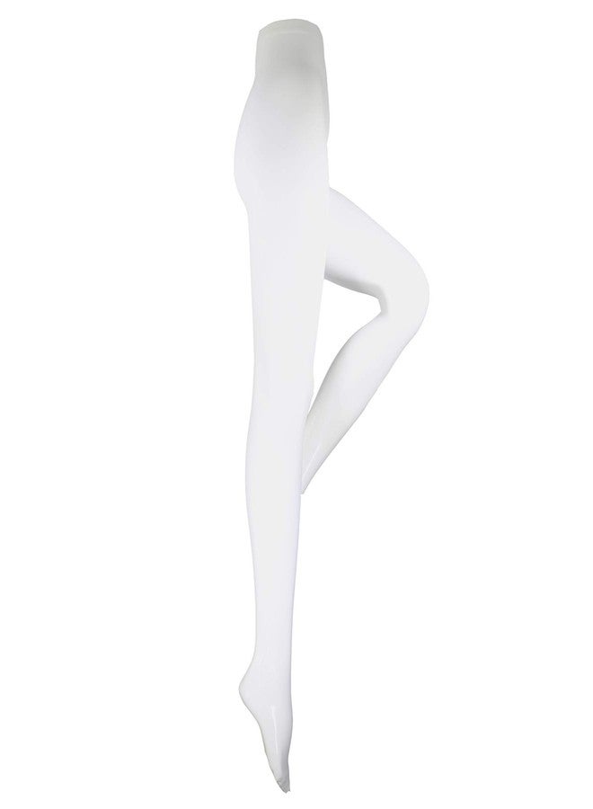 NuVein Compression Pantyhose, 15-20 mmHg Support, Women's Sheer Nylon Hosiery Tights, Closed Toe, White, Queen Plus - Image 4