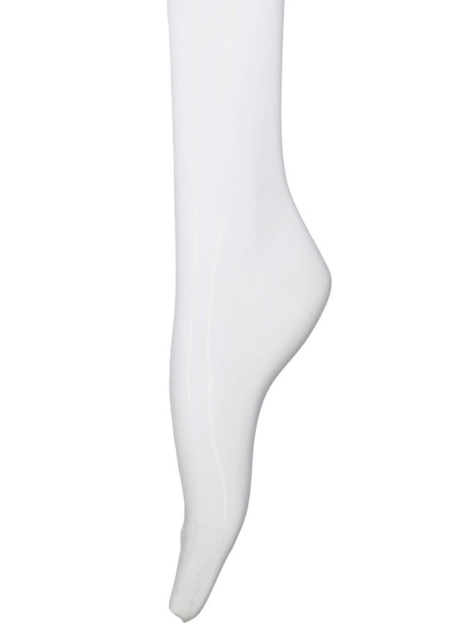 NuVein Compression Pantyhose, 15-20 mmHg Support, Women's Sheer Nylon Hosiery Tights, Closed Toe, White, Queen Plus - Image 3