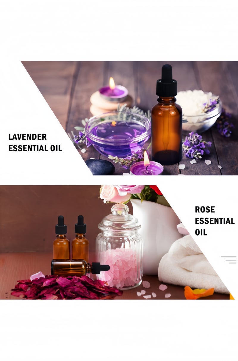 HALAMODO 6 Pack, 30ml Dropper Bottles with 6 Eye Droppers Essential Oils Bottles for Personal Care, Thick Dark Amber Glass Tincture Leakproof Bottle - Image 4