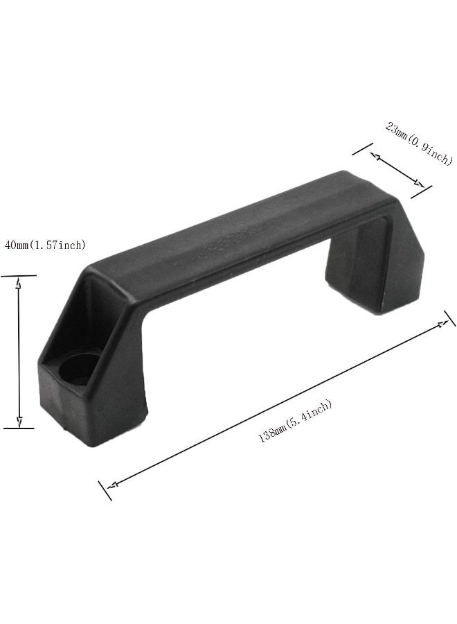 XMHF XMHF 3Pcs Plastic Grab Handle Door Handle 8mm Mounting Hole for Entry Door Assist Bar RV Black  - Image 3