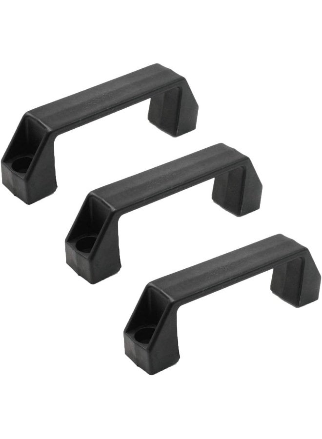 XMHF XMHF 3Pcs Plastic Grab Handle Door Handle 8mm Mounting Hole for Entry Door Assist Bar RV Black  - Image 1