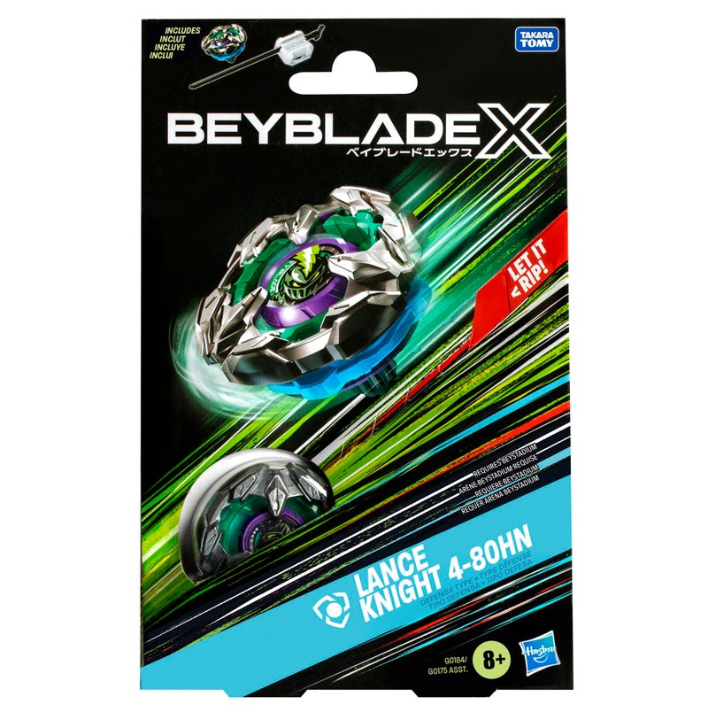 Beyblade X Lance Knight 4-80HN Starter Pack Set with Defense Type Right-Spinning Top and Launcher; Battling Top Toys for 8 Year Old Boys and Girls - Image 3