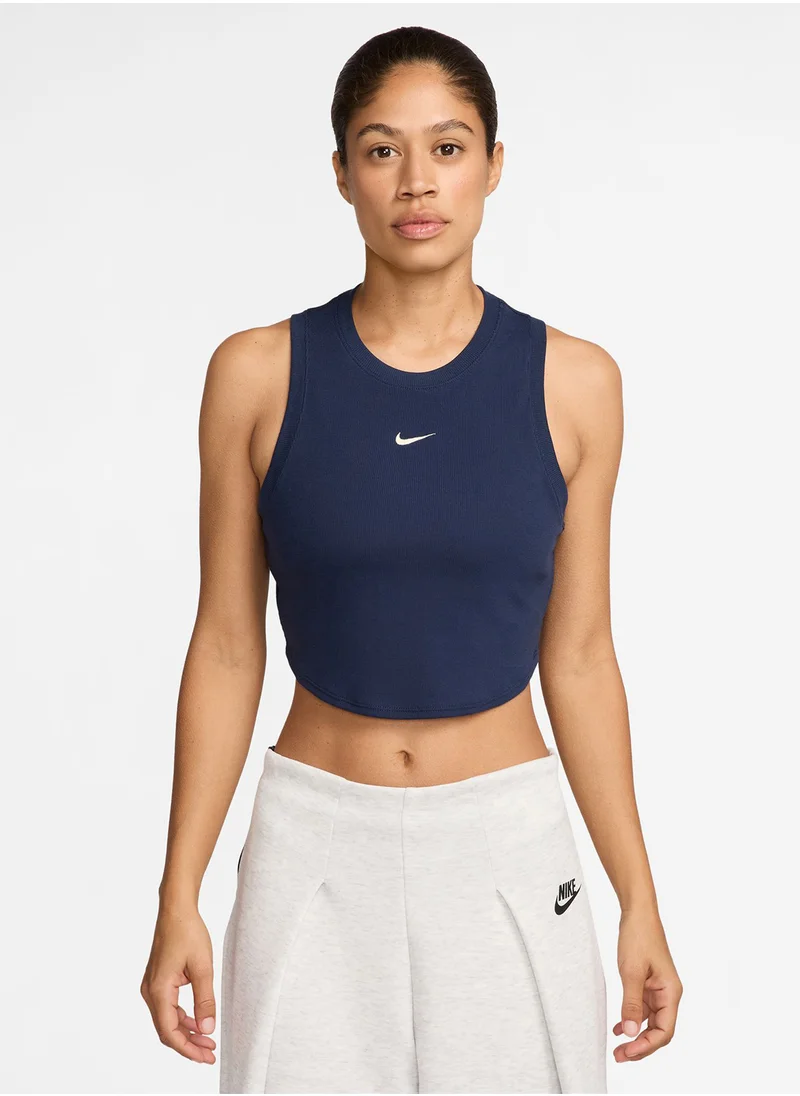 Nike Nsw Essential Ribbed Crop Tank