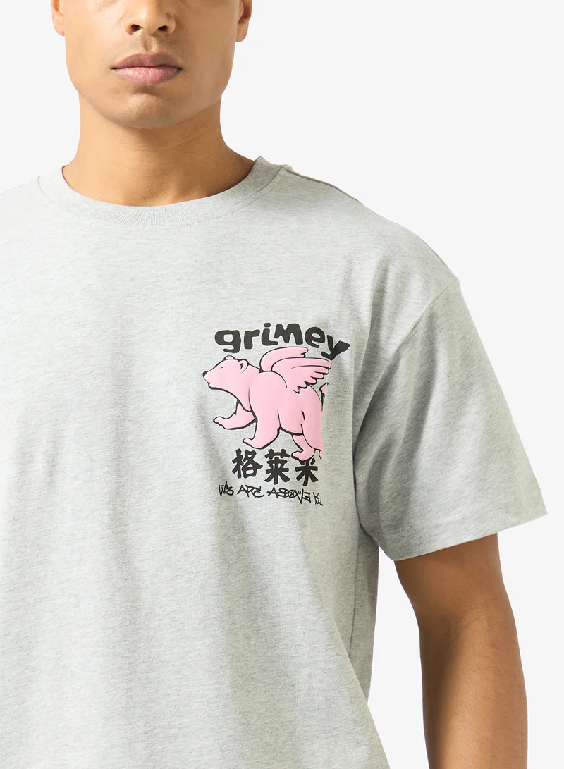 Grimey  Concreat Jungle We Are Above All Regular T-Shirt for Men | Best Price UAE