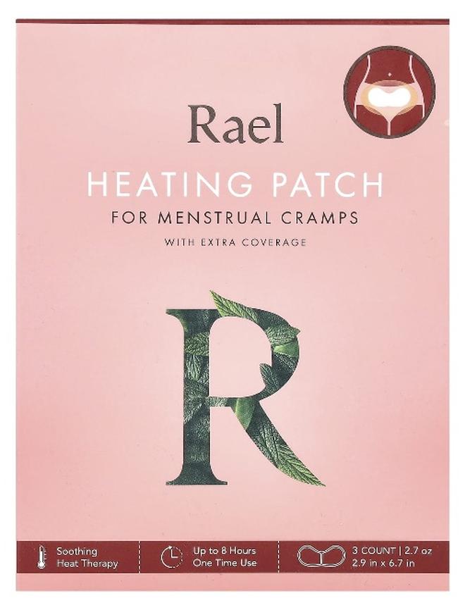 Rael رايل، لاصقة تسخين لآلام الدورة الشهرية، 3 قطع - Image 1