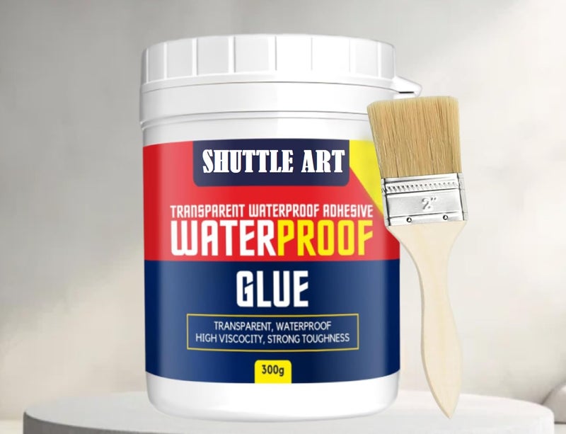 SHUTTLE ART Waterproof Glue Clearance Transparent Adhesive, Strong Adhesive for Multiple Surfaces, Anti-Leakage Agent, Quick Drying and Clear Finish, Ideal for Crafts and Repairs for Cement, Marble - Image 4
