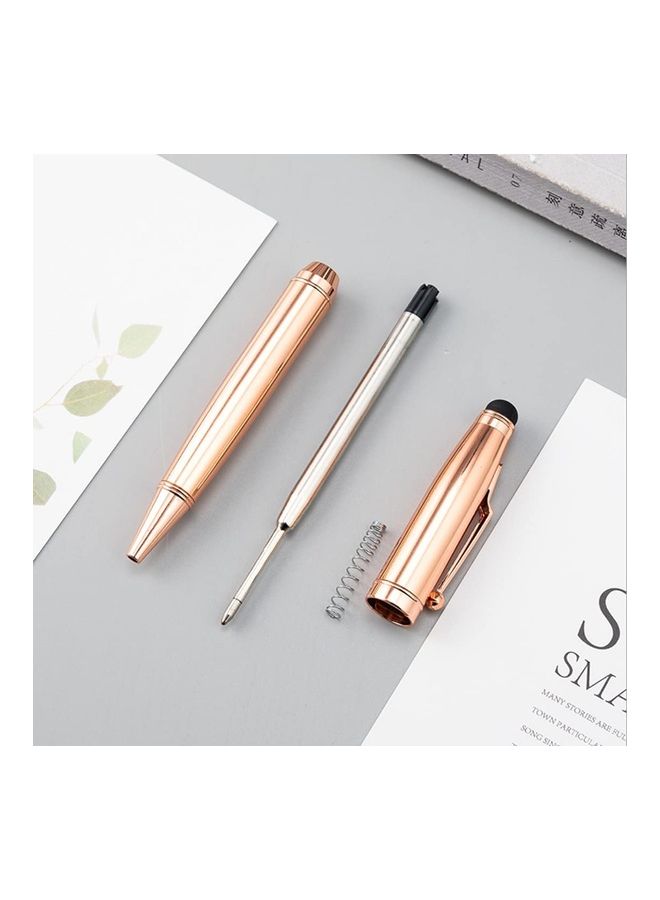 Metal Touch Screen Stylus Office Ballpoint Pen Rose Gold - Image 3