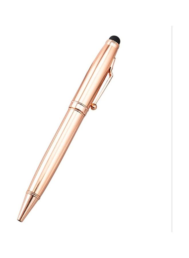 Metal Touch Screen Stylus Office Ballpoint Pen Rose Gold - Image 1