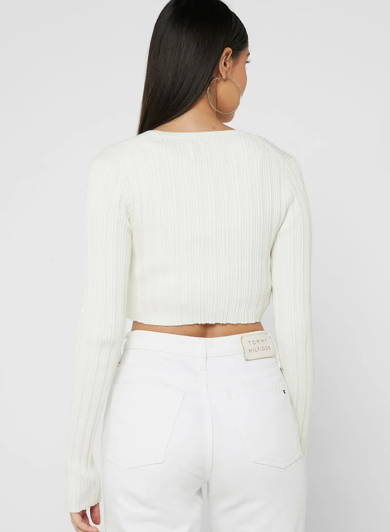 Calvin Klein Jeans Knitted Crop Cardigan