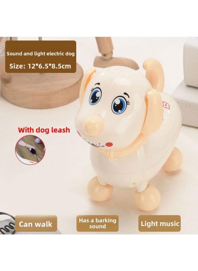 Sound And Light Electric Puppy Toy Can Bark, Walk, Sing, Baby Learn To Climb Electric Toy Baby 1-3 Years Old-Colour:Sound And Light Electric Puppy (yellow)  - Image 5
