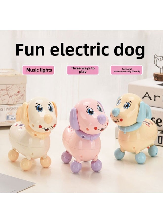 Sound And Light Electric Puppy Toy Can Bark, Walk, Sing, Baby Learn To Climb Electric Toy Baby 1-3 Years Old-Colour:Sound And Light Electric Puppy (yellow)  - Image 2