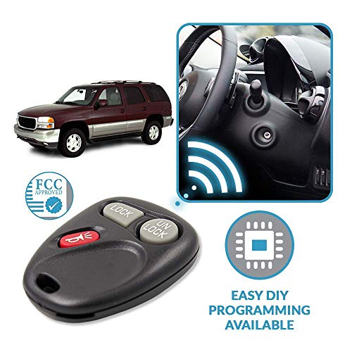 Keyless2Go Replacement for Keyless Entry Car Key Fob Vehicles That Use 3 Button KOBLEAR1XT 15042968 Remote, Self-Programming - 2 Pack - Image 5