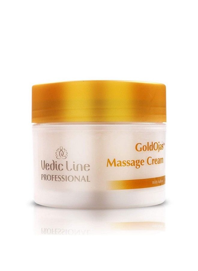 Vedicline Gold Ojas Massage Cream Reduce Signs Of Ageing & Improves Elasticity With Almond Oil Olive Oil Gold Dust For Smooth Skin 500Ml - Image 1