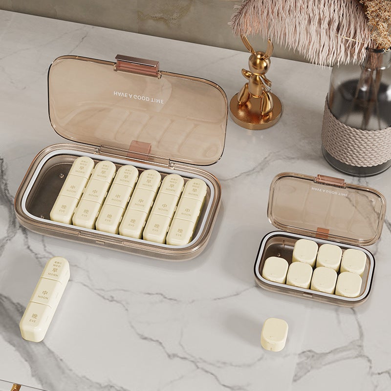Weekly Medicine Box 7-Day Capacity Portable Daily Dose Organizer - Sealed Fresh-Keeping Design Durable Plastic Pill Case for Travel, Daily Use and Medication Management - Image 3