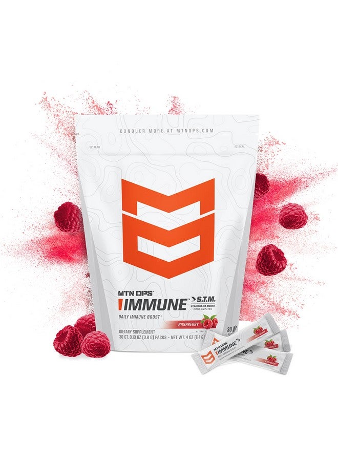 MTN OPS Daily STM Immune Booster - Raspberry Flavor, 30 Stick Pouch - Image 1
