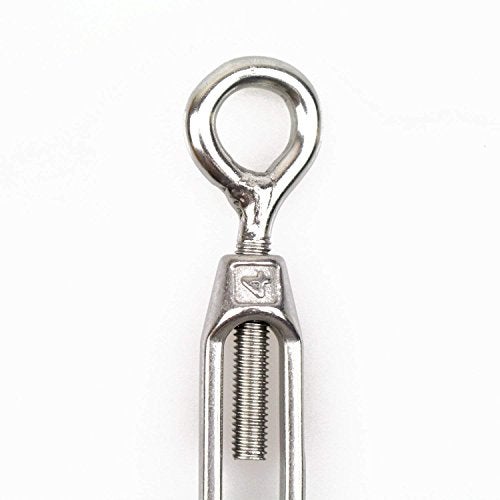 DYWISHKEY M4 Stainless Steel 304 Eye & Eye Turnbuckle Wire Rope Tension (5Pcs) - Image 4