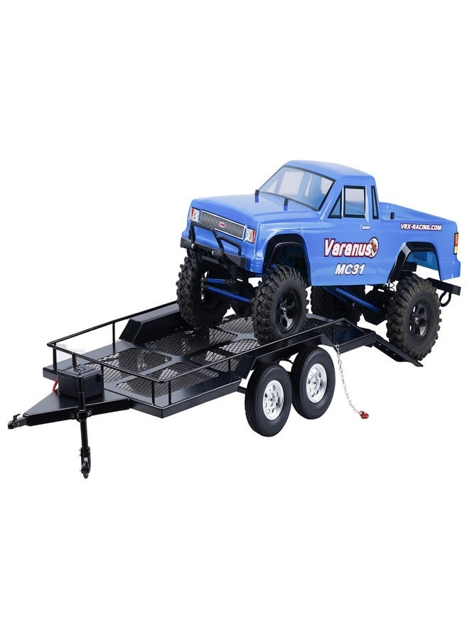 DJX RC Trailer,1/10 Scale Trailer with Light Strip Suitable for Axial D90 D110 SCX10 TRX4 Redcat GEN7 GEN8 CC01 CC02 Etc 1/10 RC Crawler Car - Image 5