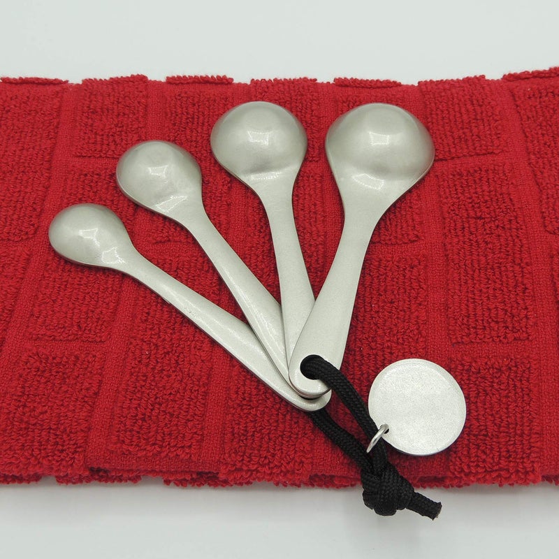 Abbey + CA Gift Amazing Woman Measuring Spoon Set, Decorative Gifts and Kitchen Accessories, 4 Spoons, Engraved Pewter and Silver Enamel, By Abbey & CA Gift - Image 3