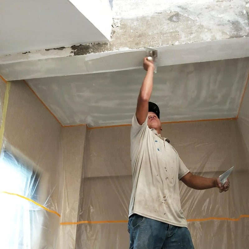 Goodern 2.7M X 20M Tape And Drape, Plastic Drop Cloth Plastic Sheeting With Masking Tape,Waterproof Dust-Proof Protective Masking Film,Prevent Dust Paint Cover For Car,Furniture,Carpet,Floor,Bed - Image 3