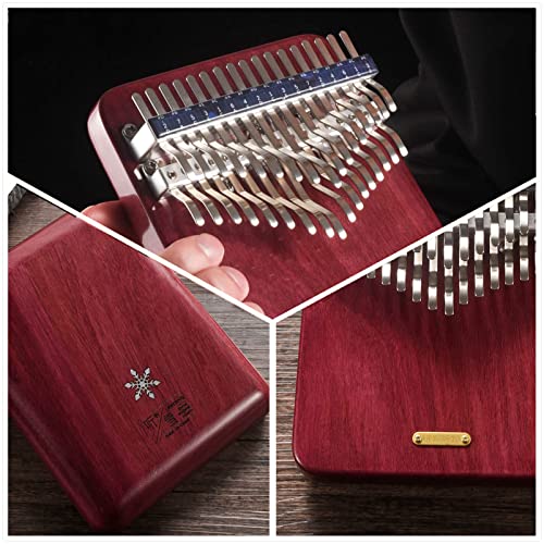 LingTing Kalimba 34 keys Thumb Piano Mbira Finger Piano Gift for Adult Beginners Professional（LT-K34V,snow whisperer) - Image 5