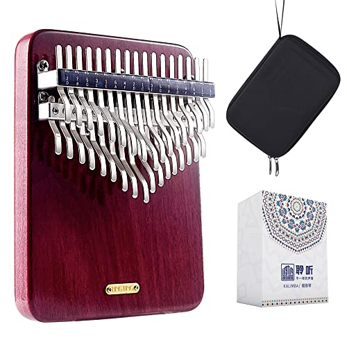 LingTing Kalimba 34 keys Thumb Piano Mbira Finger Piano Gift for Adult Beginners Professional（LT-K34V,snow whisperer) - Image 1