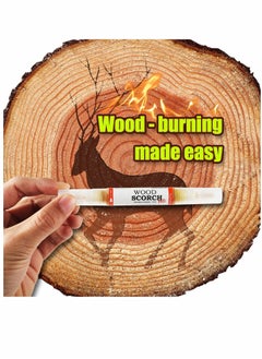 Y&D Wood Burning Pen Marker 2PCS Scorch Heat Sensitive for and Crafts 2-in-1 with Oblique Tip Bullet replacement Tips  - Image 2
