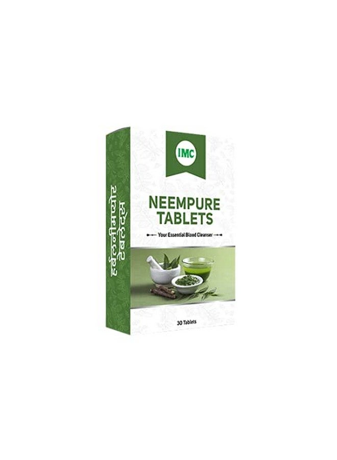 IMC HERBAL NEEM PURE TABLETS Pack of 2 (2X30 Tablets) 1000mg