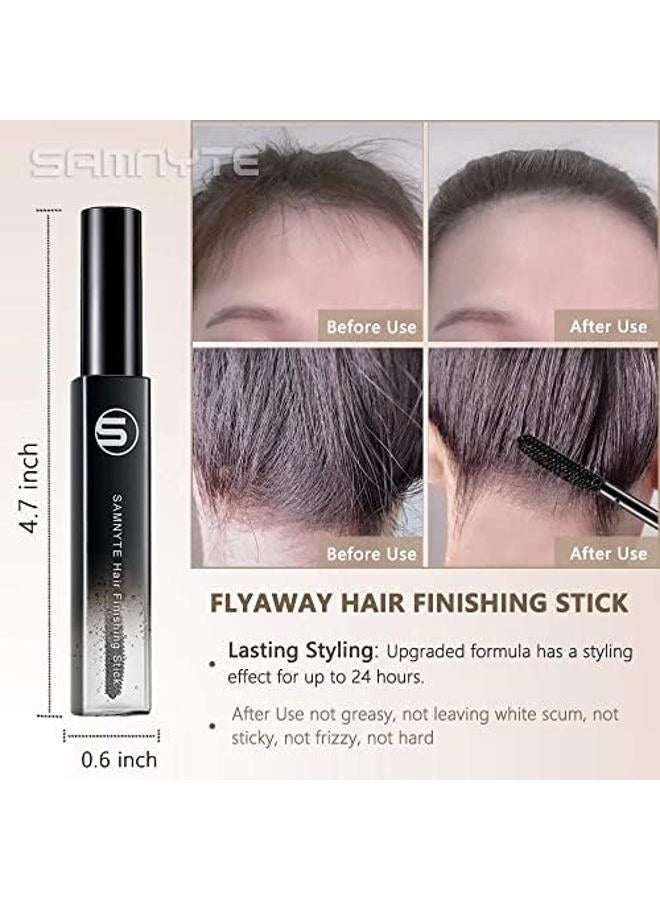 Samnyte Hair Finishing Stick, (3 Pack) Flyaway Tamer for Baby Hair and Women's Hairstyling, with Shiny Mascara for Broken Flyaways - Image 3